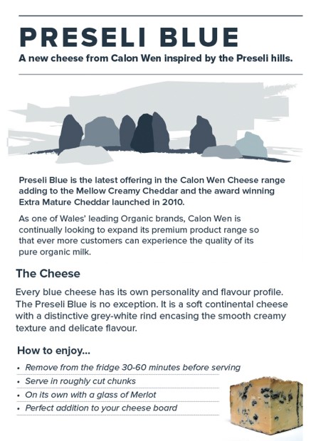 Preseli Blue Info Card